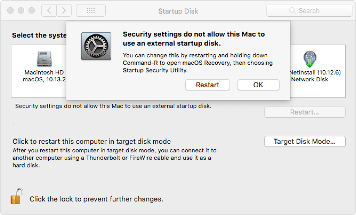 change security preferences for a program mac